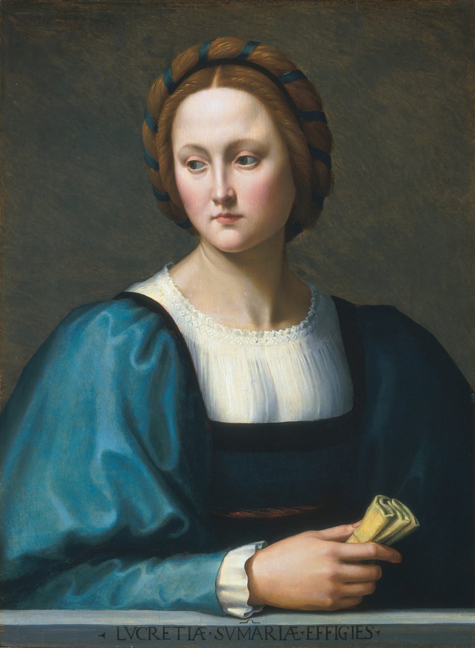 Lucrezia Sommaria von Ridolfo Il (1483-1561) Ghirlandaio
