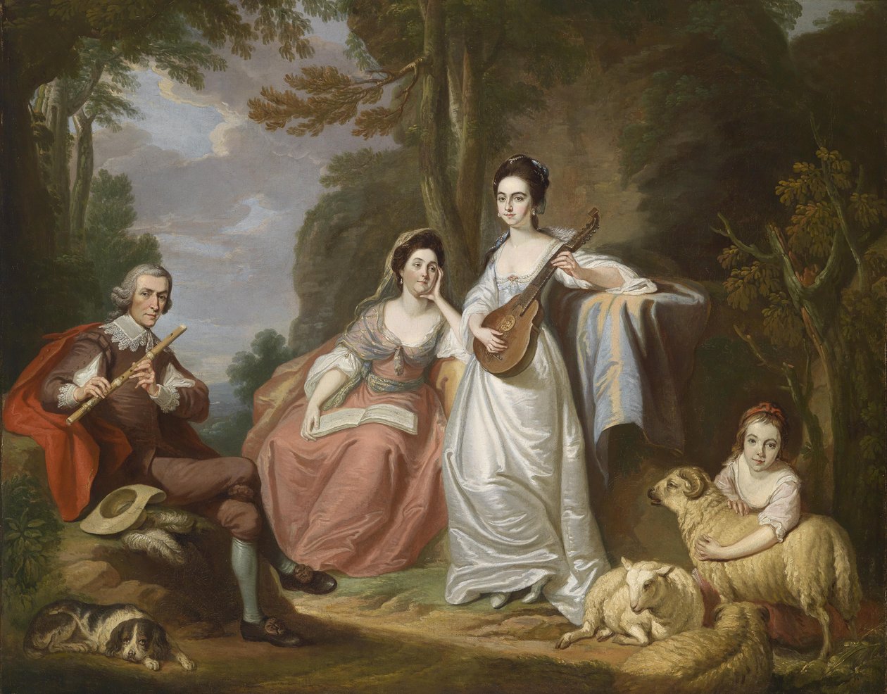Gruppenporträt der Familie Burdett von Robert Edge Pine