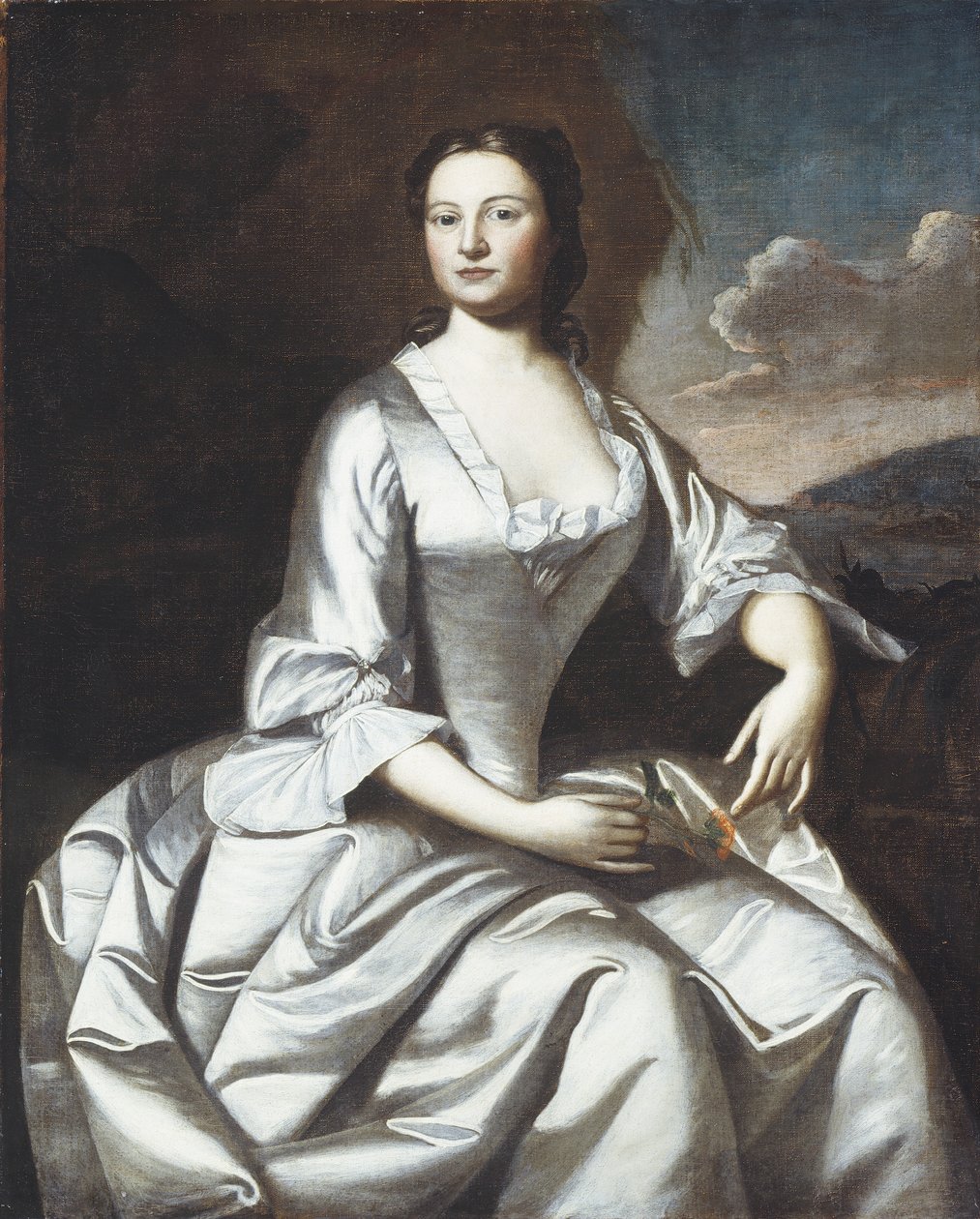 Hermione Pelham Banister (Mrs. John Banister), 1748 von Robert Feke