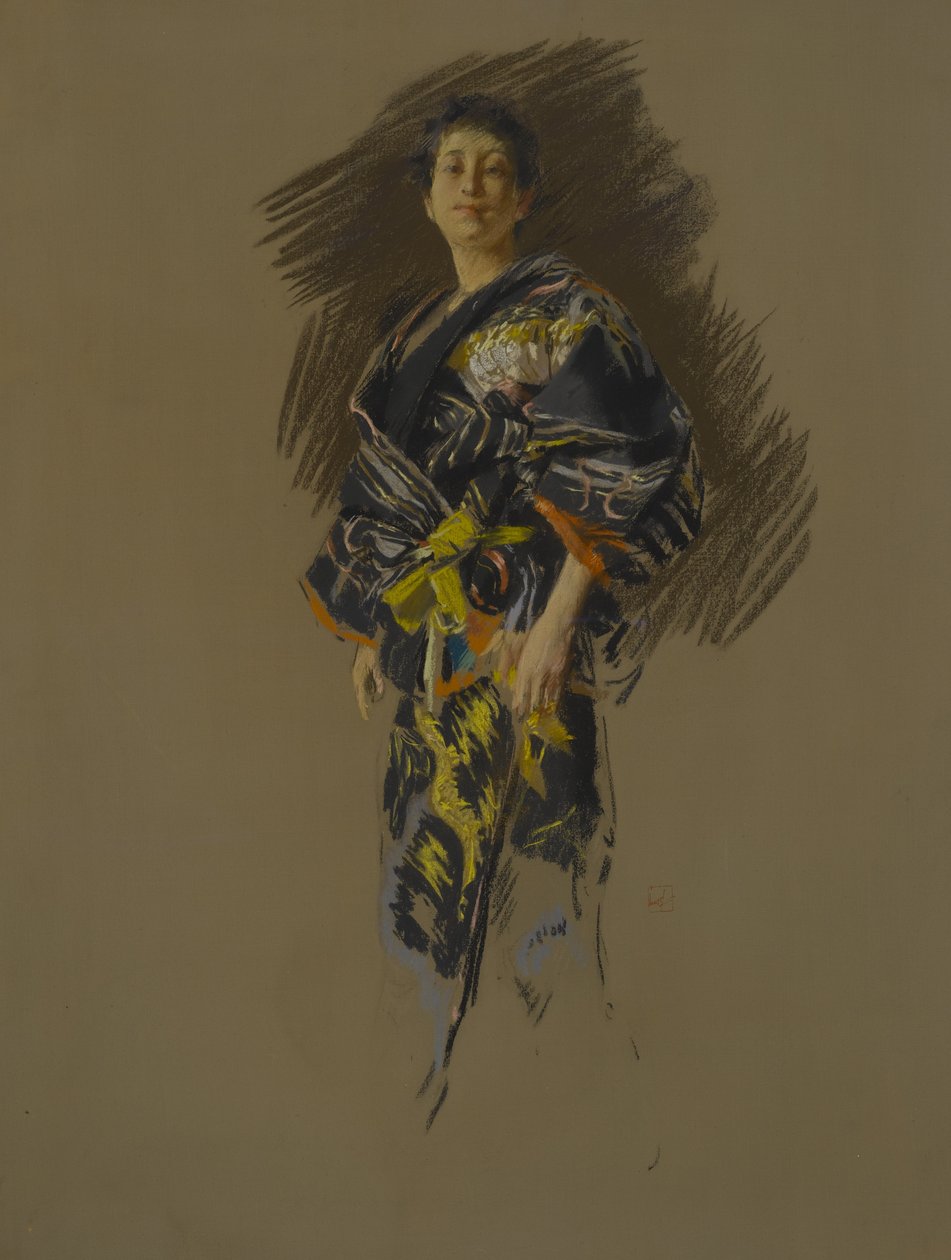 Frau im japanischen Kostüm von Robert Frederick Blum