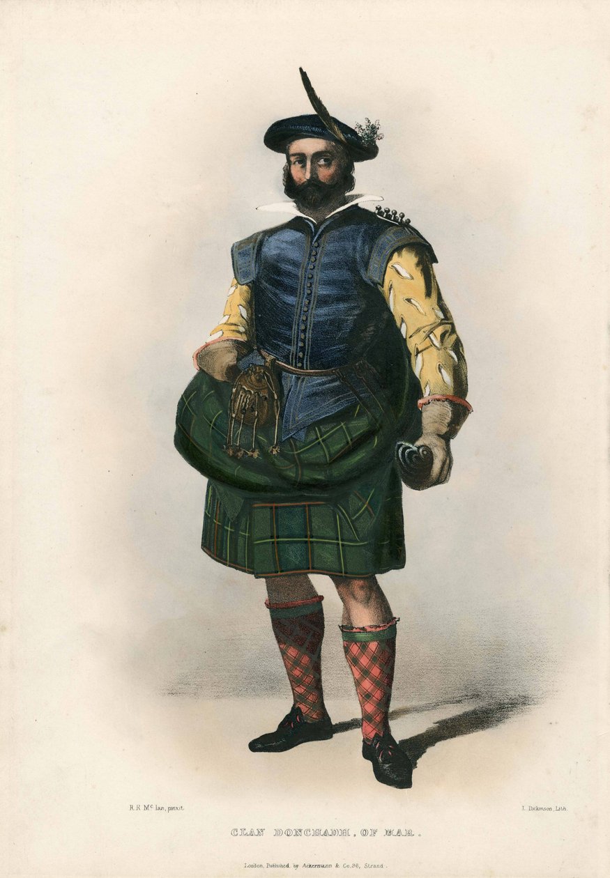 Clan Donchadh von Mar, aus Die Clans der schottischen Highlands, veröffentlicht 1845 von Robert Ronald McIan