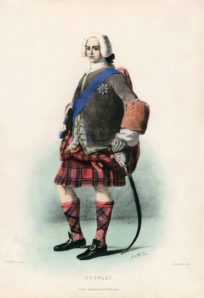 Stewart, aus The Clans of the Scottish Highlands, 1845 von Robert Ronald McIan