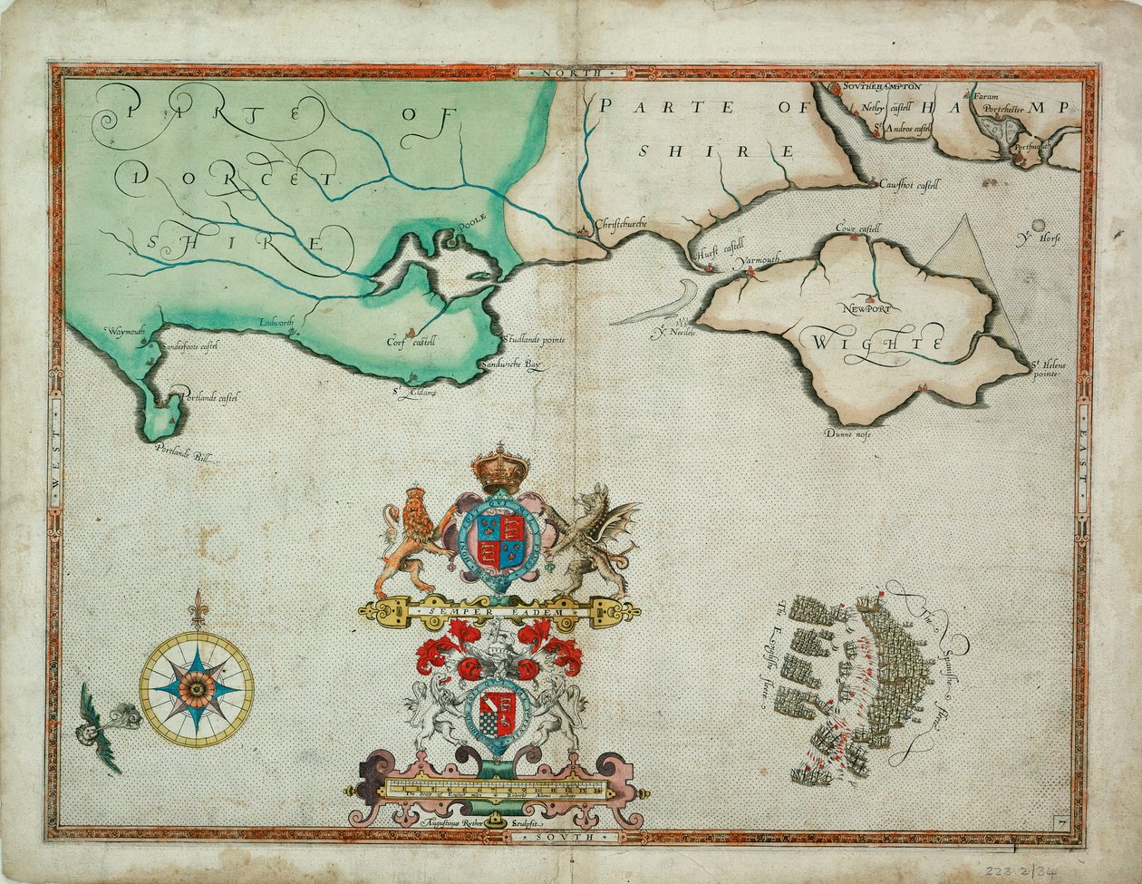 Die Schlacht vor der Isle of Wight am 4. August von Robert (after) Adams