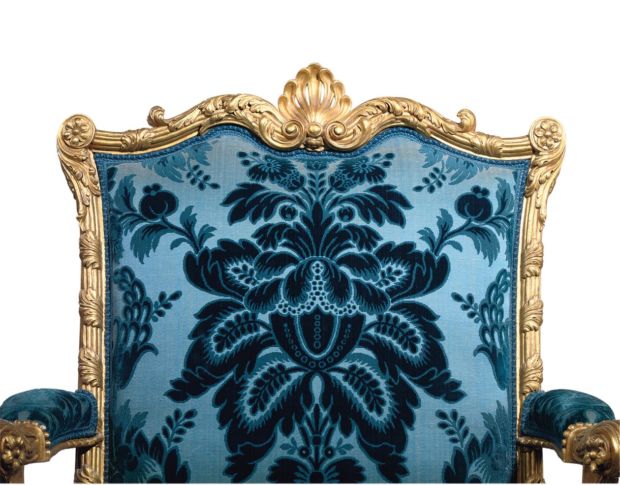 Einer von einem Paar George III vergoldeten Armstühlen von Robert Adam