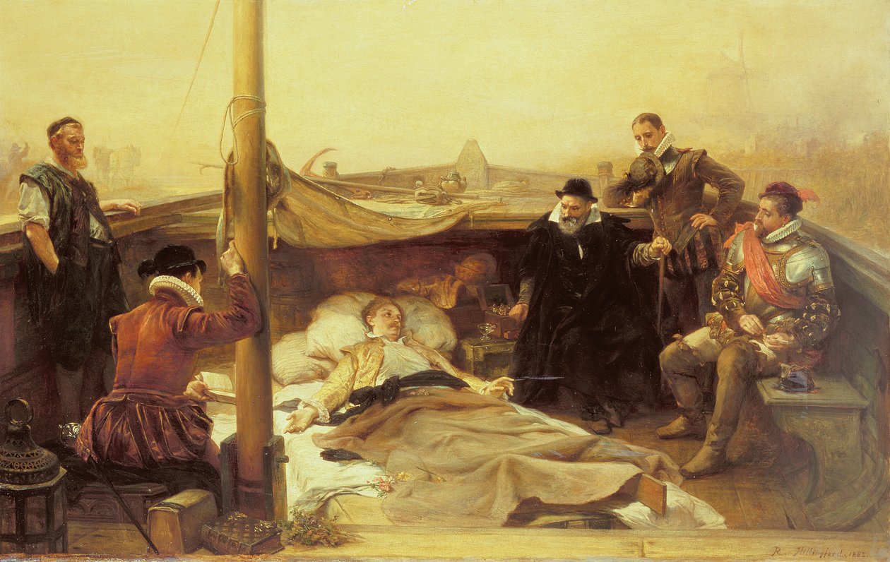Die letzten Tage von Sir Philip Sidney (1554-86), 1882 von Robert Alexander Hillingford