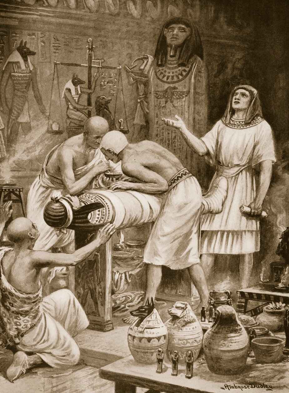 Einbalsamierung der Toten, Illustration aus 