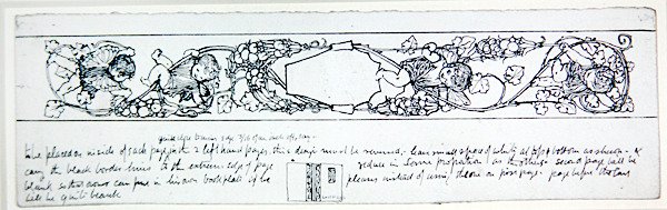 Entwurf für Vorsatzpapier, ca. 1895 von Robert Anning Bell