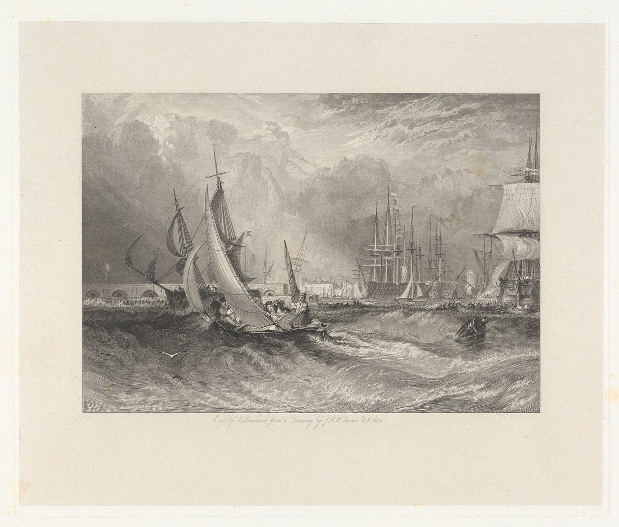 Gasport, Eingang zum Hafen von Portsmouth von Robert Brandard