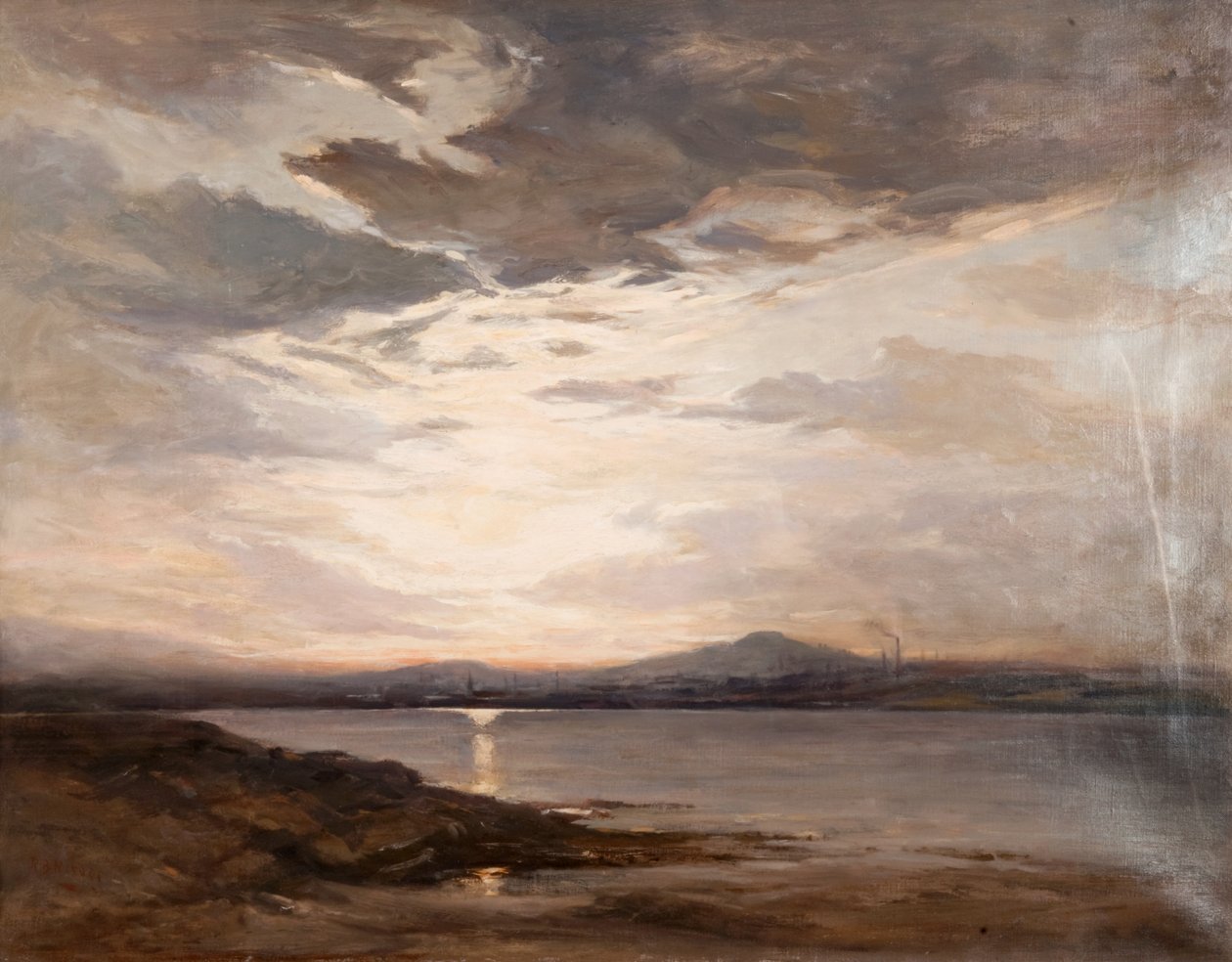 Blick auf Dundee, Sonnenuntergang von Robert Buchan Nisbet