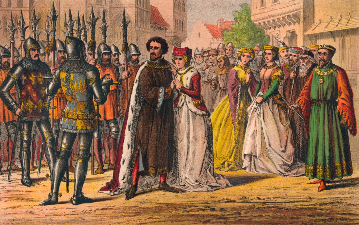 Mein Herr, der Geist von Bolingbroke hat sich geändert, Ihr müsst nach Pomfret, nicht in den Tower, ca. 1875 von Robert Charles Dudley