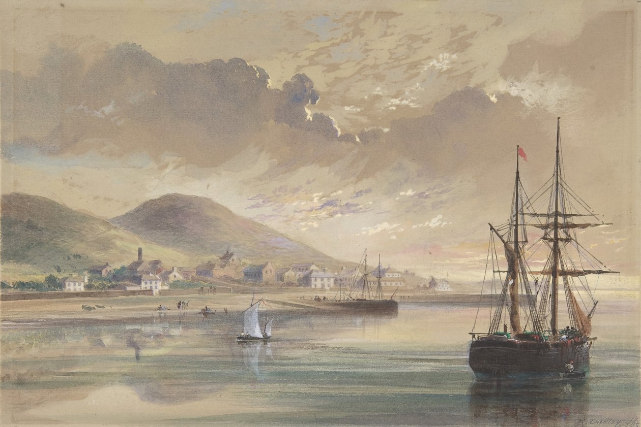 Valentia 1857-1858 zur Zeit der Verlegung des früheren Kabels von Robert Charles Dudley