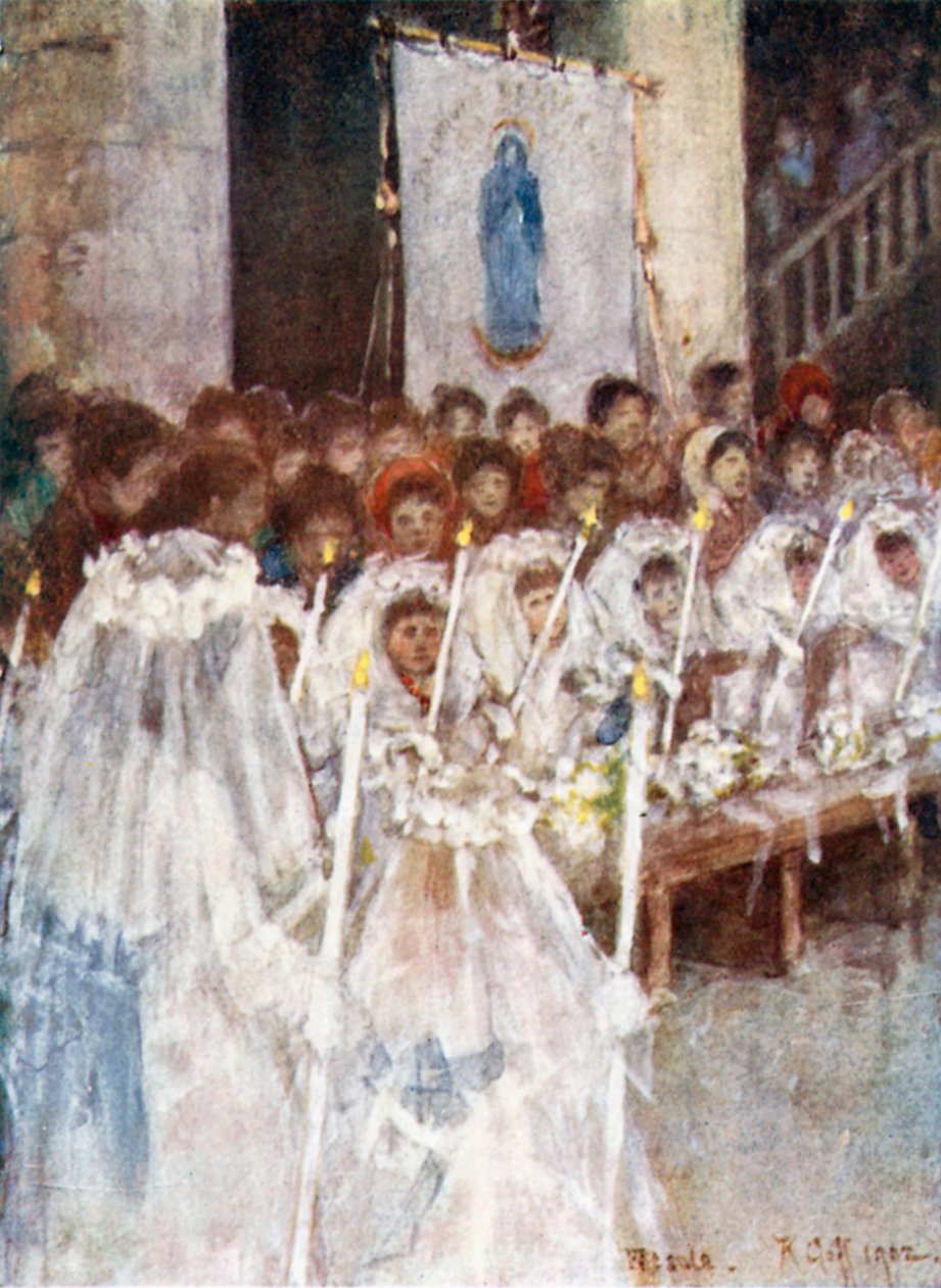 Eine Erstkommunion in der Kathedrale von Fiesole von Robert Charles Goff