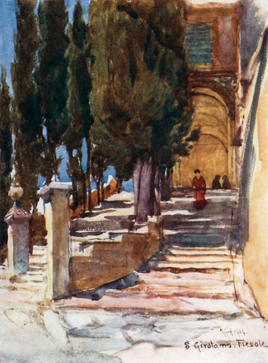 Die Stufen des Klosters San Girolamo von Robert Charles Goff