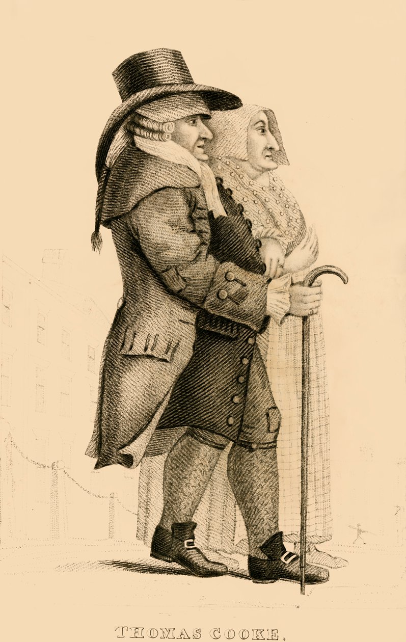 Thomas Cooke, der berüchtigte Geizhals von Islington, 1822 von Robert Cooper