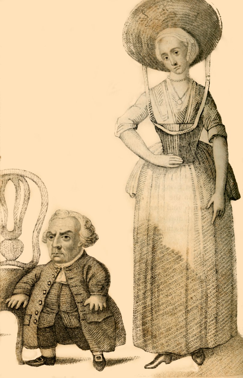 Wybrand Lolkes, der niederländische Zwerg, 1821 von Robert Cooper