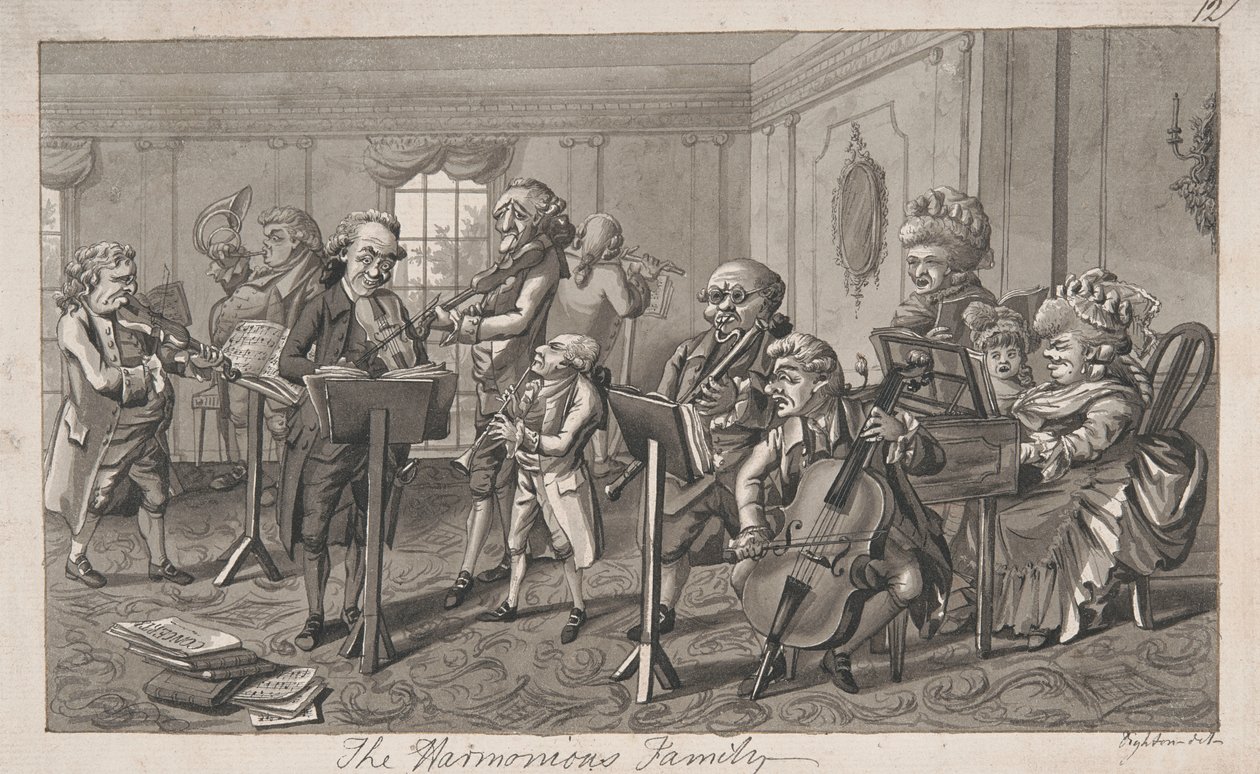 Die harmonische Familie von Robert Dighton