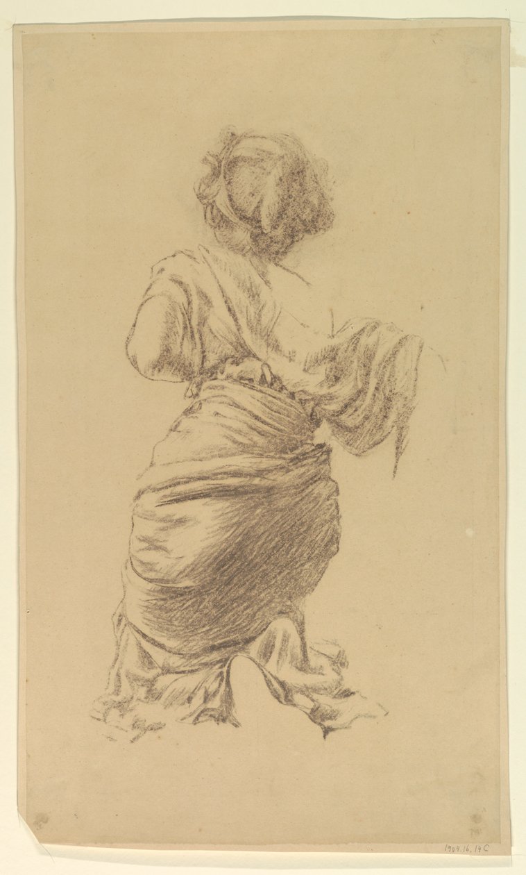 Studie für eine kniende Frau, "Vintage Festival," Mendelssohn Glee Club, New York, NY von Robert Frederick Blum