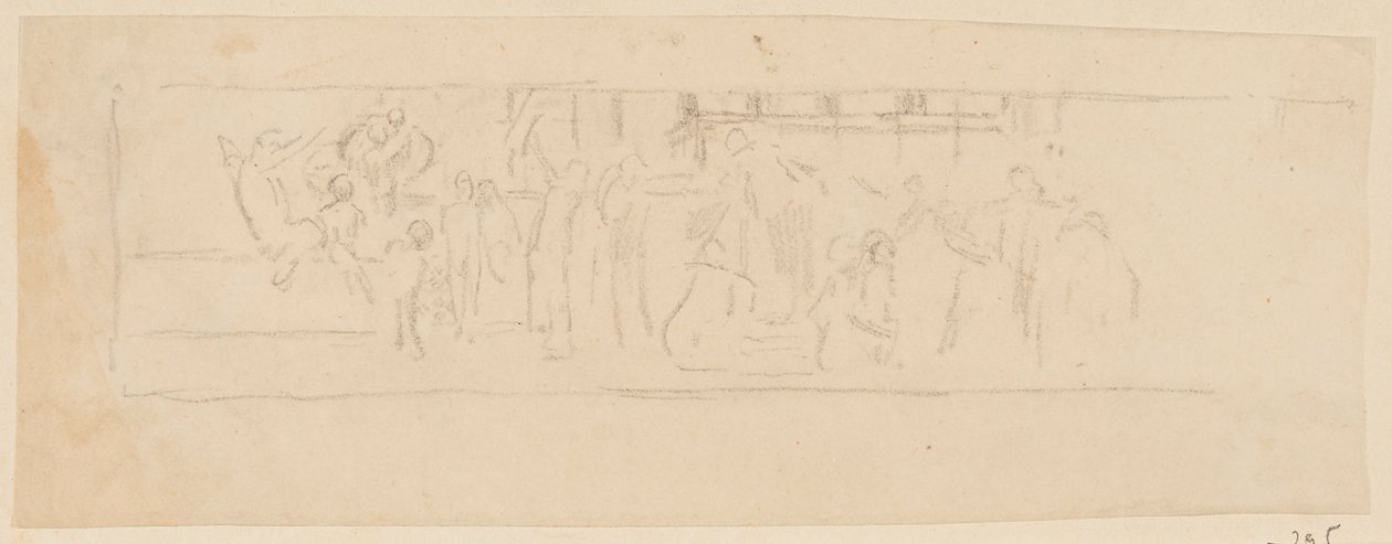 Studie für eine Prozession, „Weinfest“, Mendelssohn Glee Club, New York, NY von Robert Frederick Blum