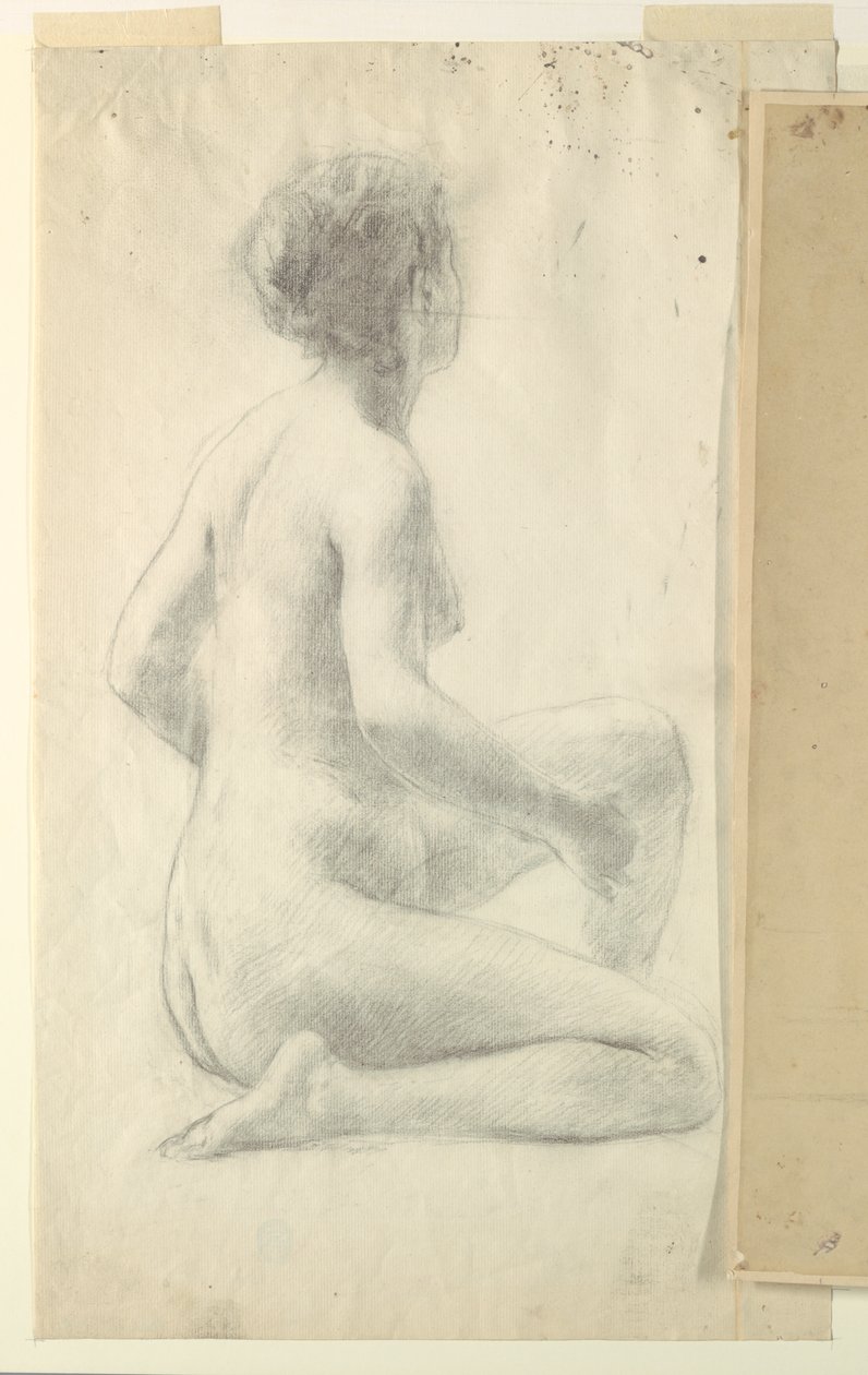 Studie für eine sitzende Frau, "Weinfest," Mendelssohn Glee Club, New York, NY von Robert Frederick Blum
