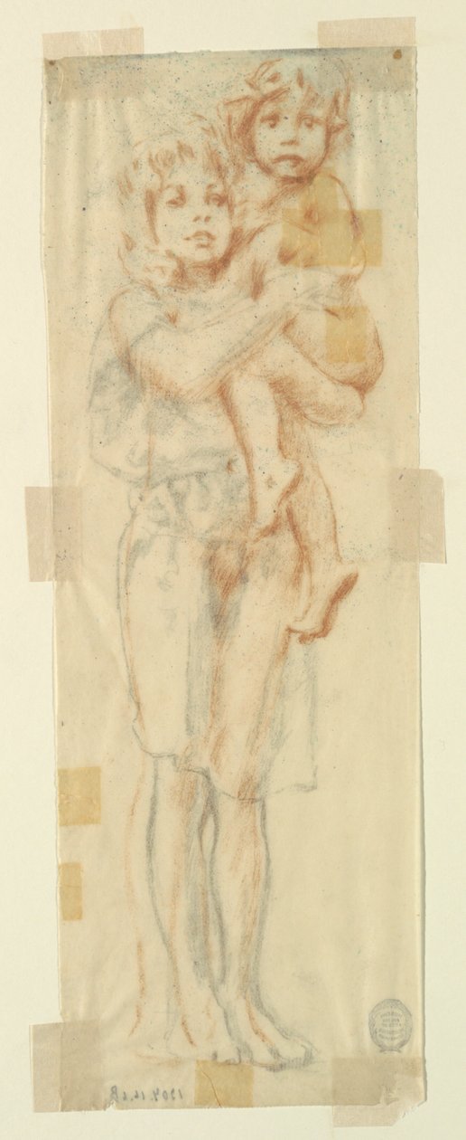 Studie für eine Frau mit Kind, „Weinfest“, Mendelssohn Glee Club, New York, NY von Robert Frederick Blum