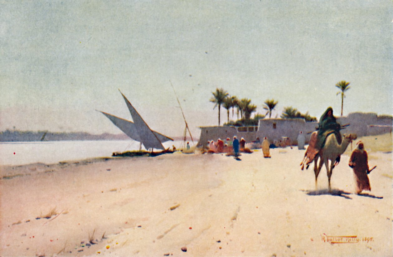 Ein Nil-Dorf, ca. 1880, 1904 von Robert George Talbot Kelly