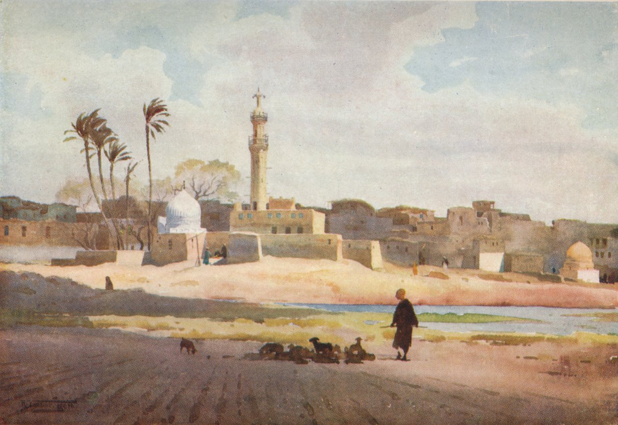 Das Dorf Salamun, ca. 1880, 1904 von Robert George Talbot Kelly