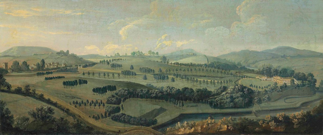 Ein Blick auf den Gisburne Park, Yorkshire, und den Park von Robert Griffier