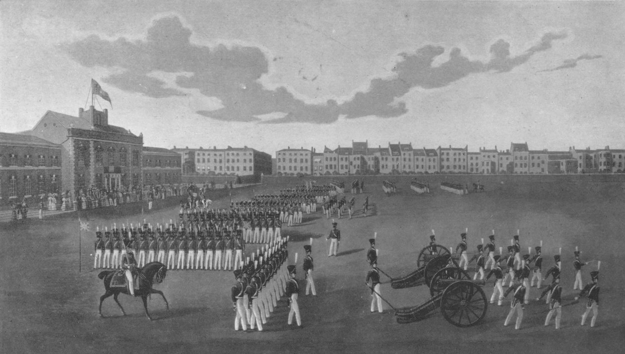 Überprüfung der Ehrenartillerie-Kompanie, 1829 1909 von Robert Havell