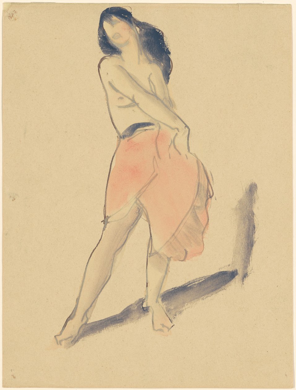 Tänzerin im roten Rock, Nr. 2 von Robert Henri