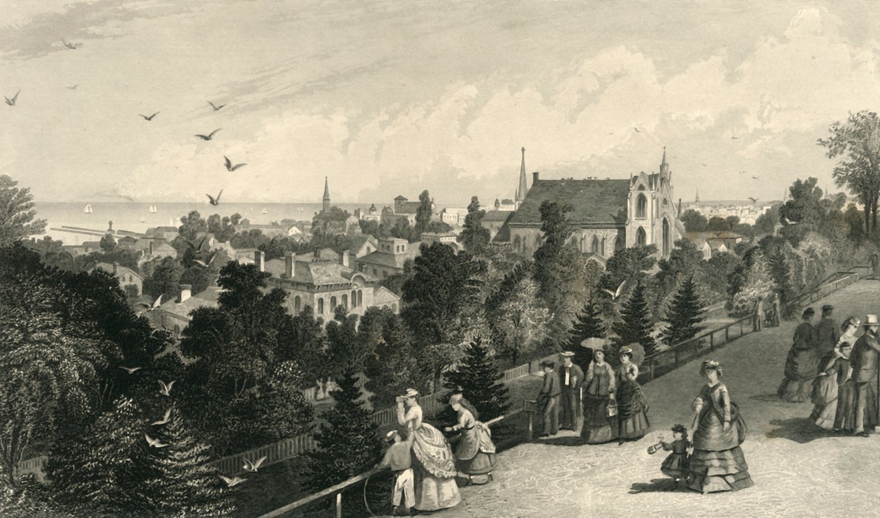 Stadt Cleveland, vom Reservoir Walk von Robert Hinshelwood