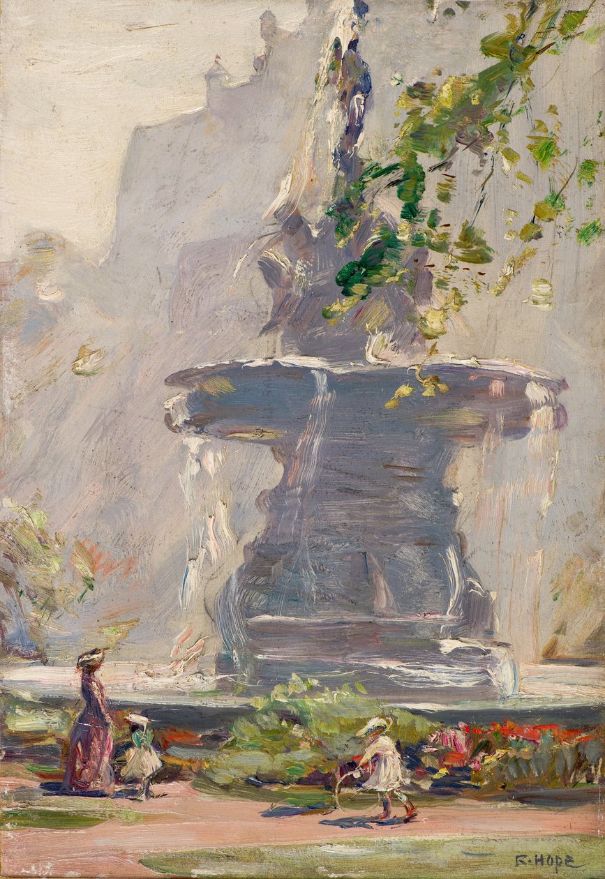 Der Brunnen, Princes Street Gardens, Edinburgh von Robert Hope