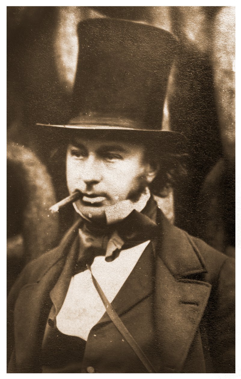 Porträt von Isambard Kingdom Brunel bei den Startketten der SS Great Eastern von Robert Howlett