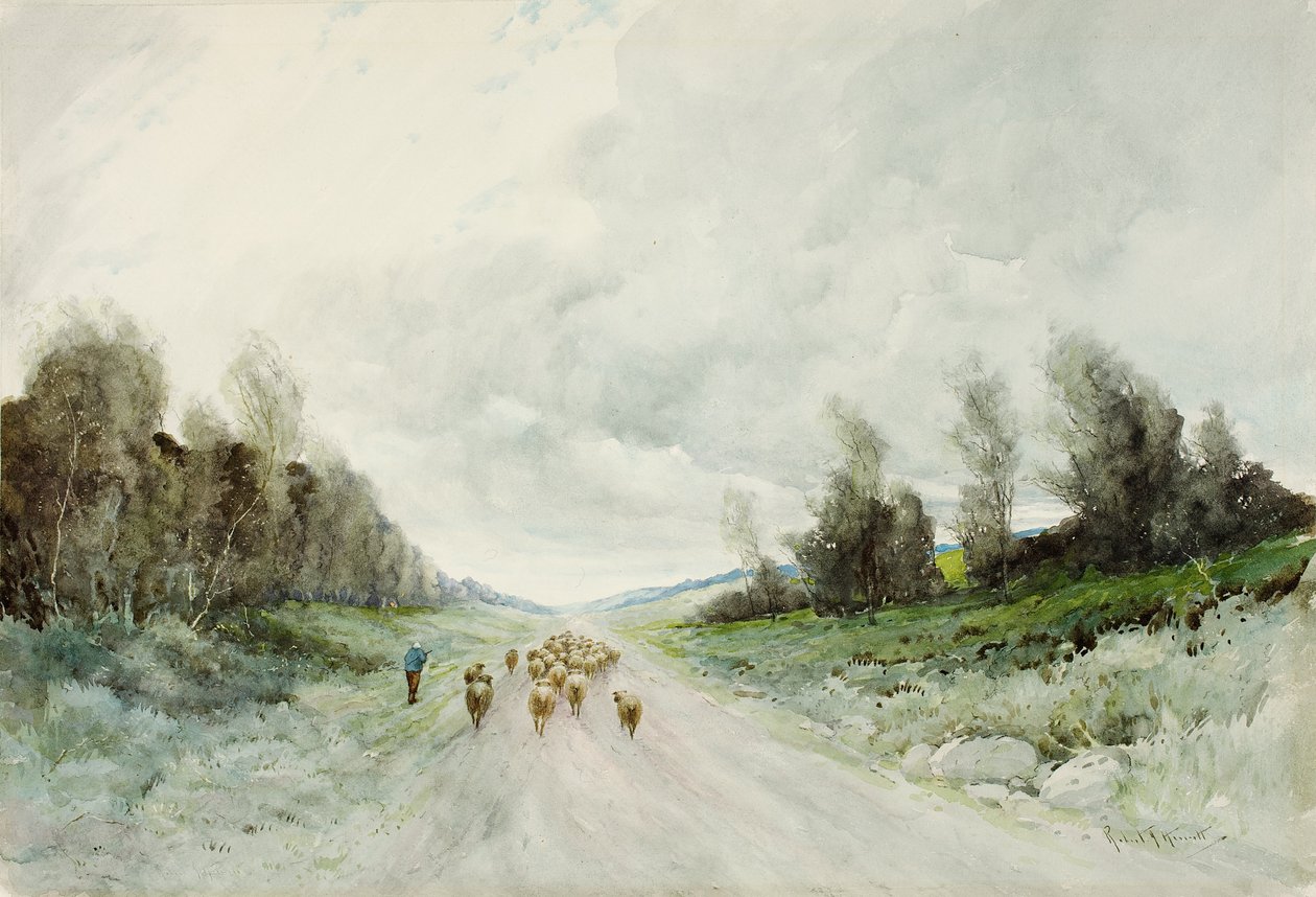 Eine Straße in Northumberland von Robert J. Hewitt