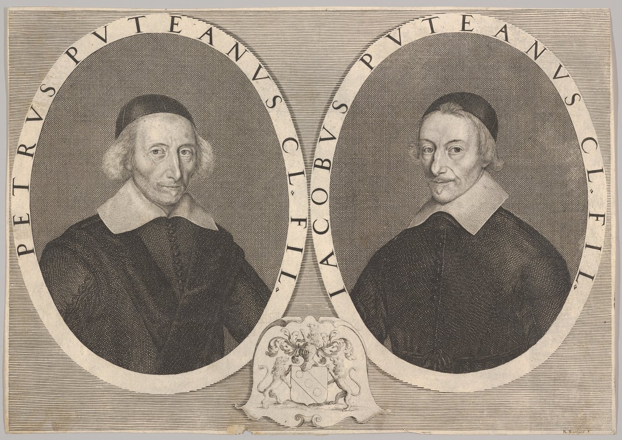 Doppelporträt von Pierre und Jacques Dupuy, ca. 1648-49 von Robert Nanteuil
