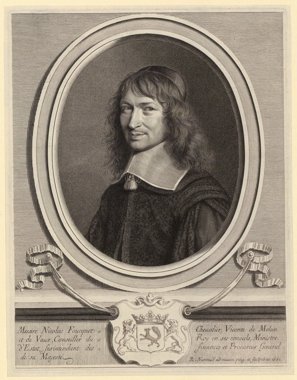 Porträt von Nicolas Fouquet von Robert Nanteuil