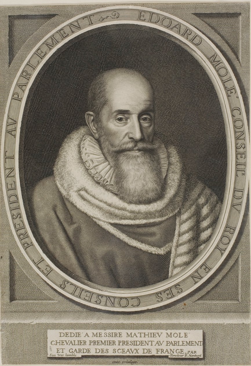 Porträt von Edouard Molé von Robert Nanteuil