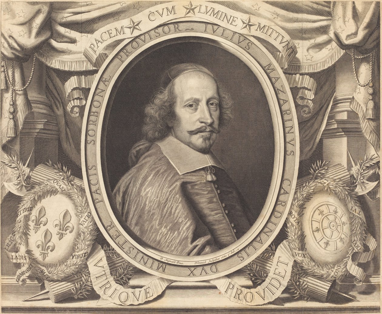 Kardinal Jules Mazarin von Robert Nanteuil after Pierre Mignard I
