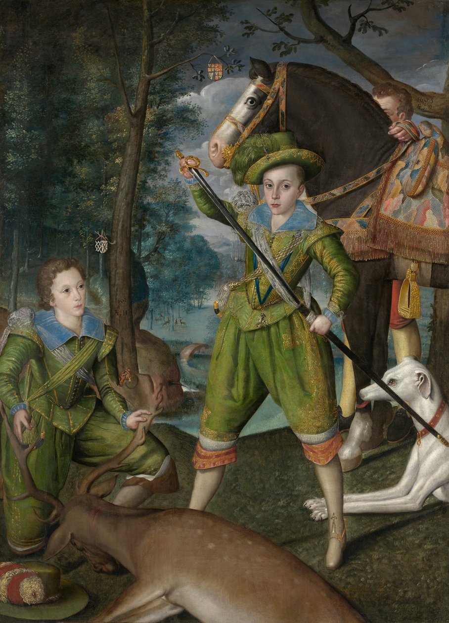Henry Frederick, Prinz von Wales, mit Sir John Harington von Robert Peake I