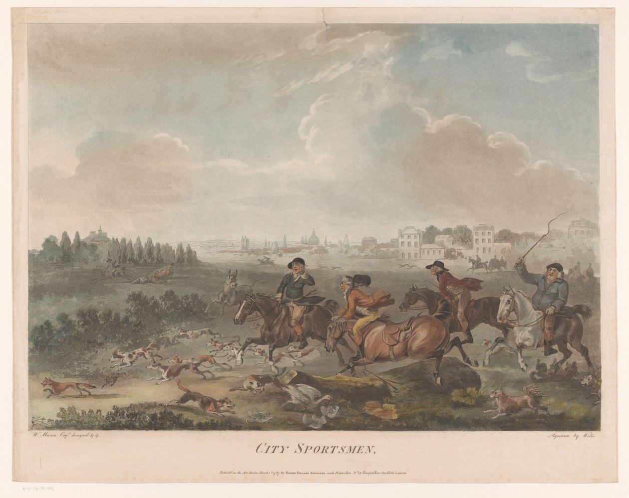Chaotische Jagd mit Hunden von Robert Pollard (I) (possibly)