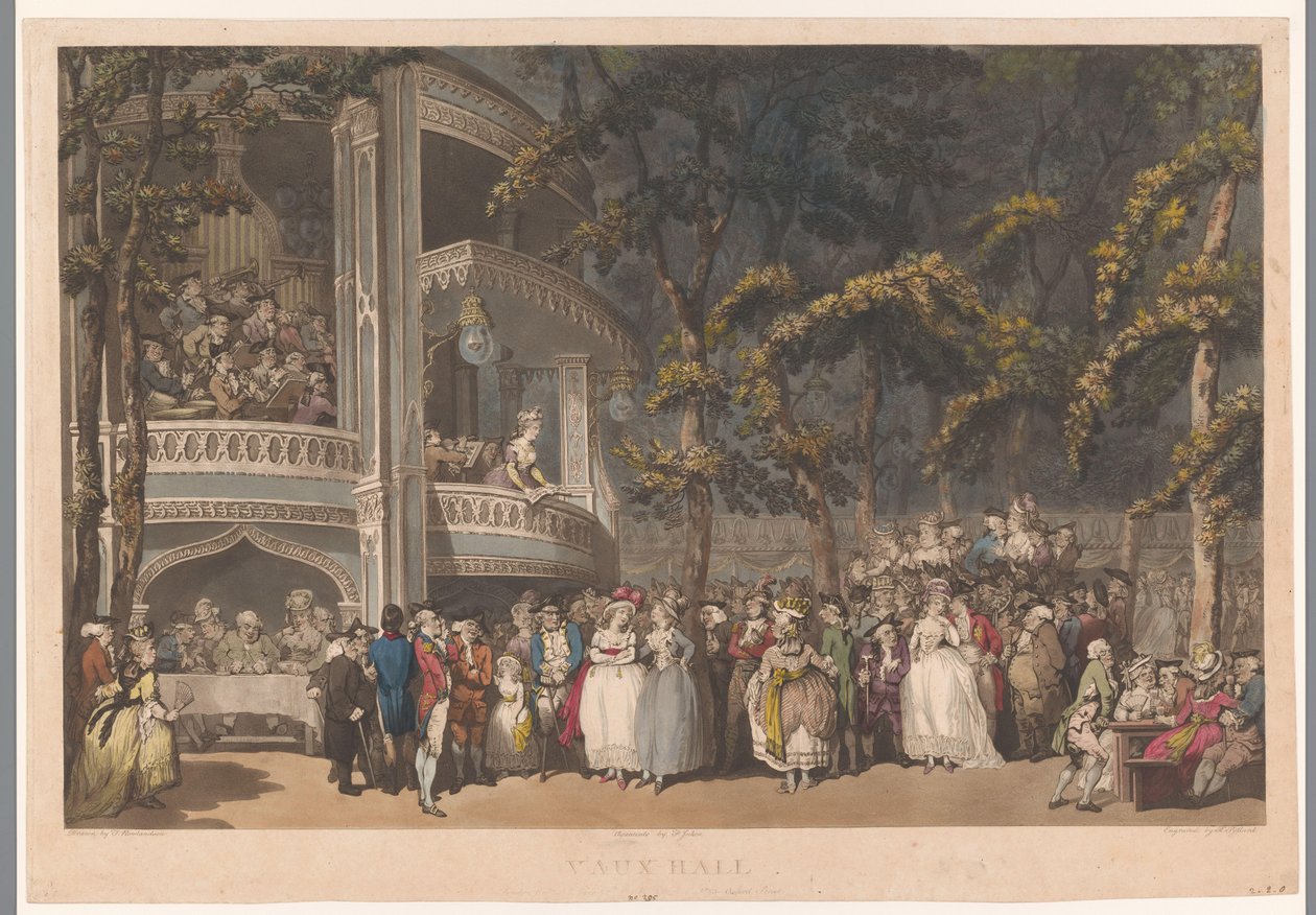 Vauxhall Gardens in London von Robert Pollard (I)