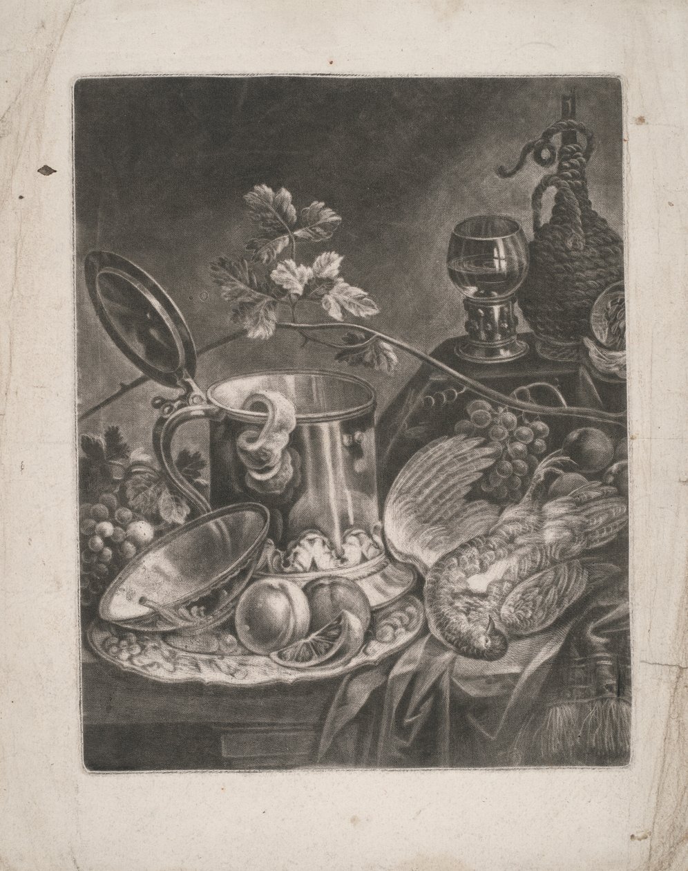 Stillleben mit Krug und Dessertschale von Robert Robinson