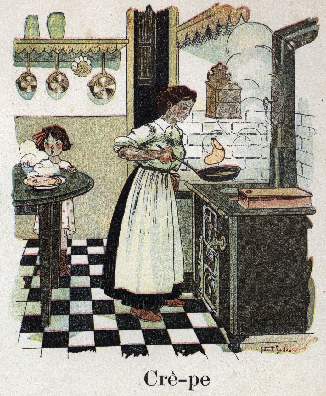 Kinderbuch „Ich werde lesen - Methodisches und lustiges Alphabet von einem Vater“, 1926. Illustration von Robert Salles von Robert Salles