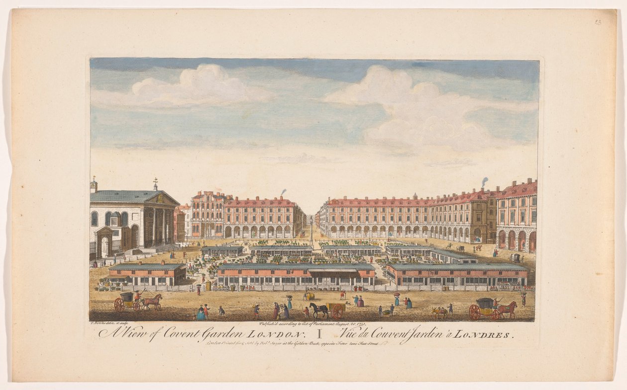 Ansicht des Covent Garden Market in London von Robert Sayer