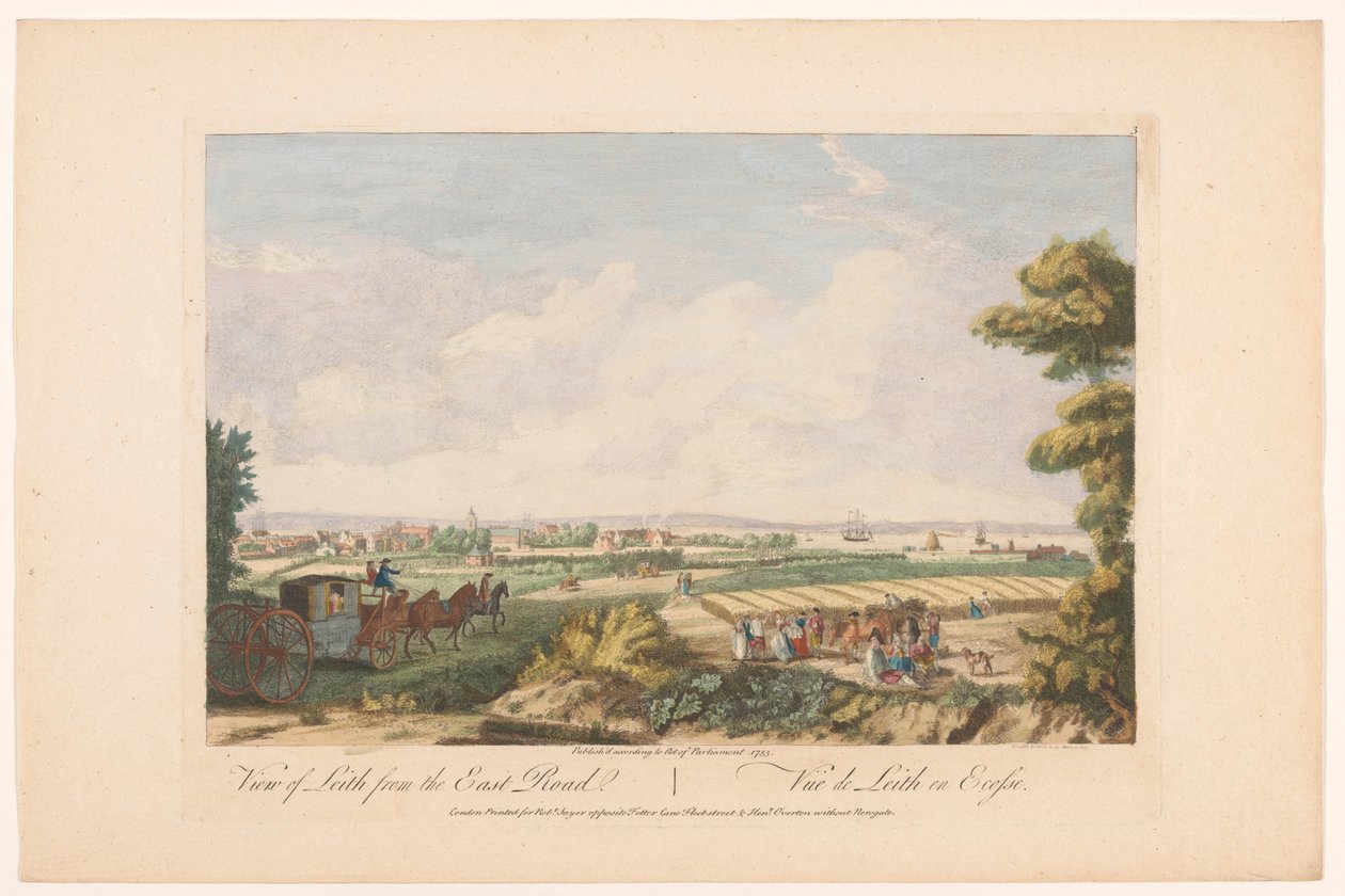 Blick auf die Stadt Leith von Robert Sayer