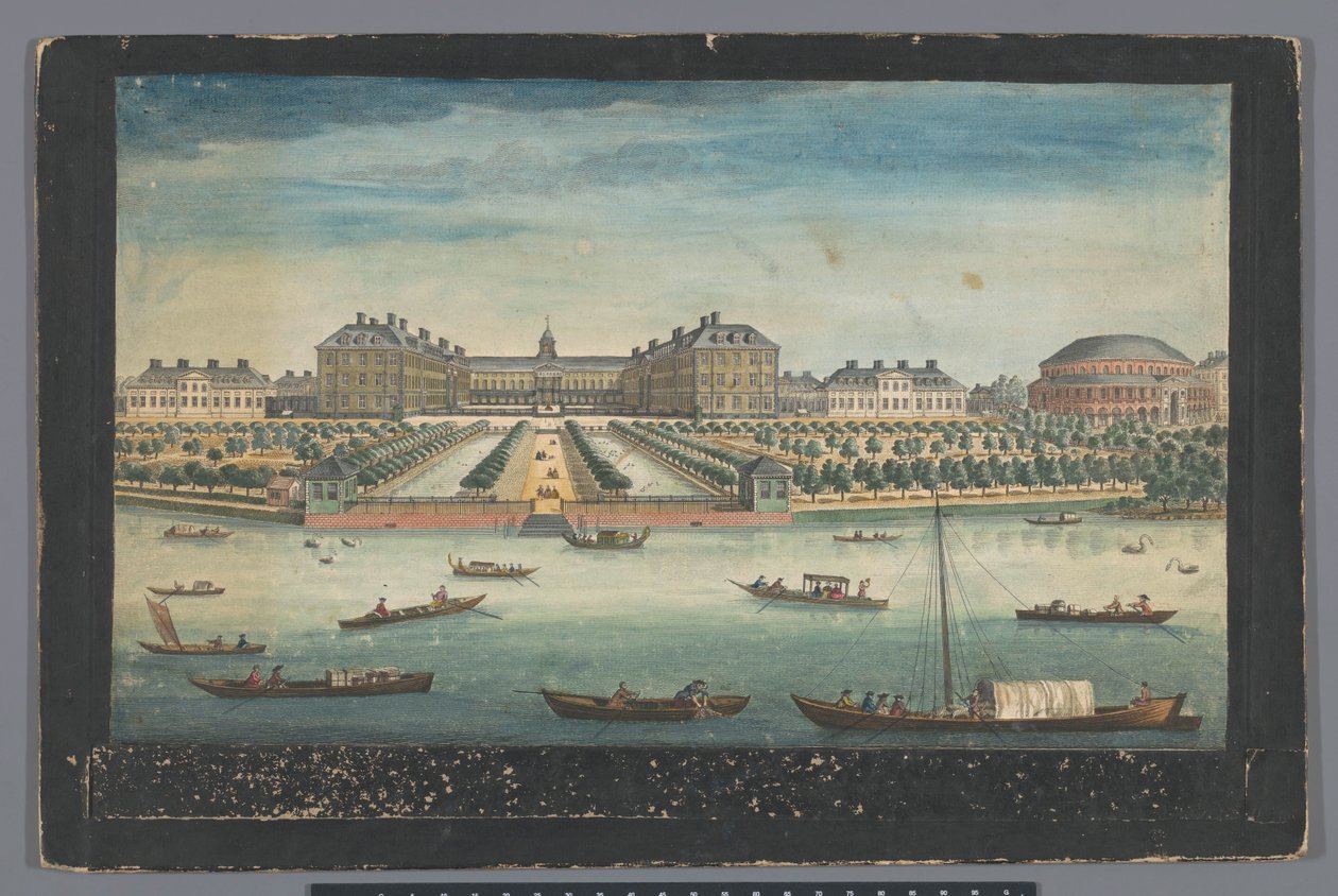 Ansicht des Royal Hospital Chelsea und der Rotunde in den Ranelagh Gardens in London von Robert Sayer
