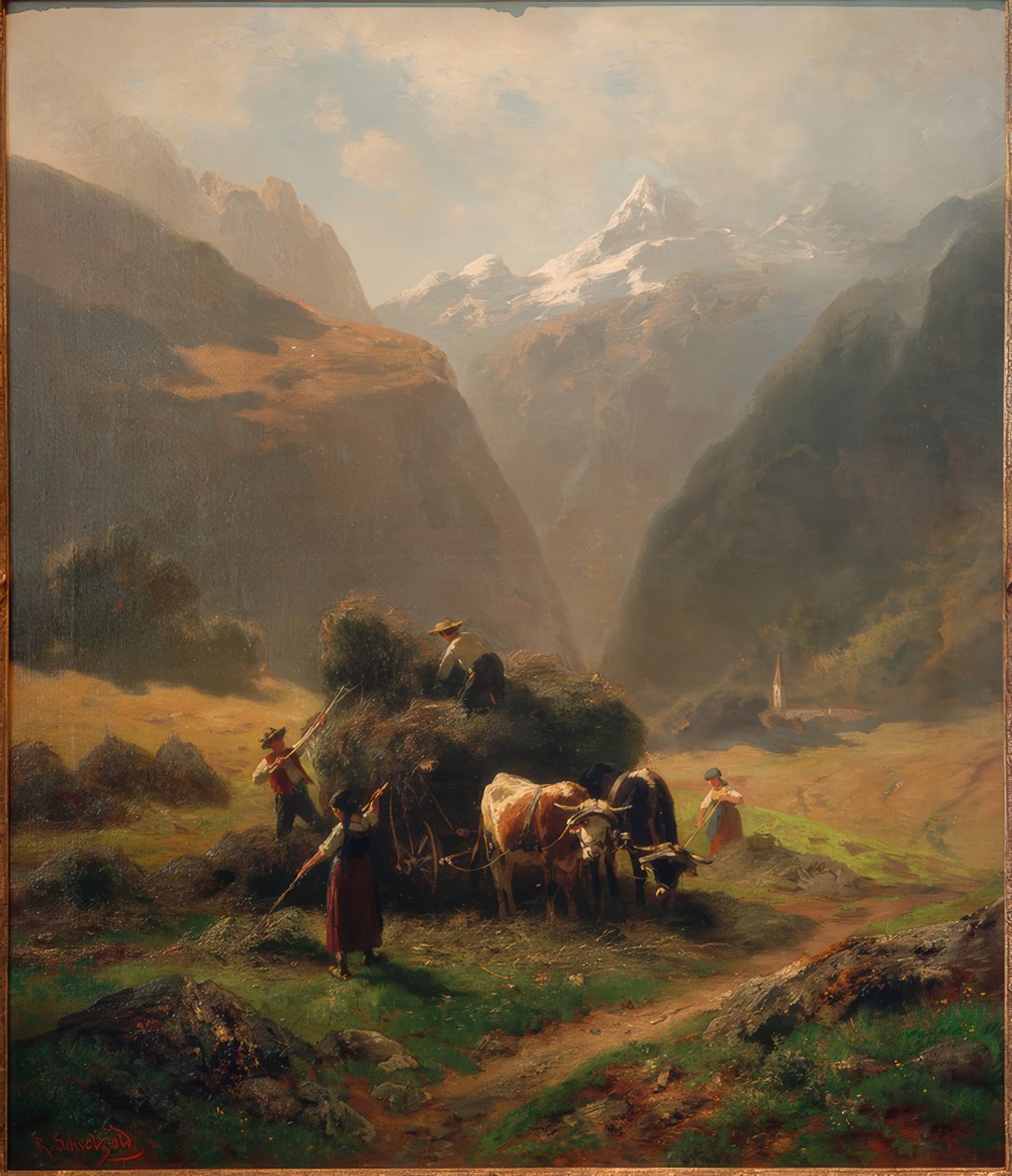 Heuernte im Hochgebirge von Robert Schietzold