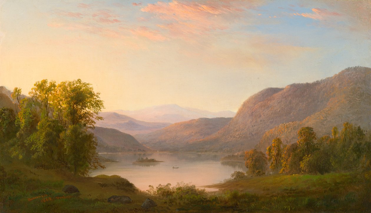 Ein Blick in die Laurentinischen Berge, nahe Québec von Robert Scott Duncanson