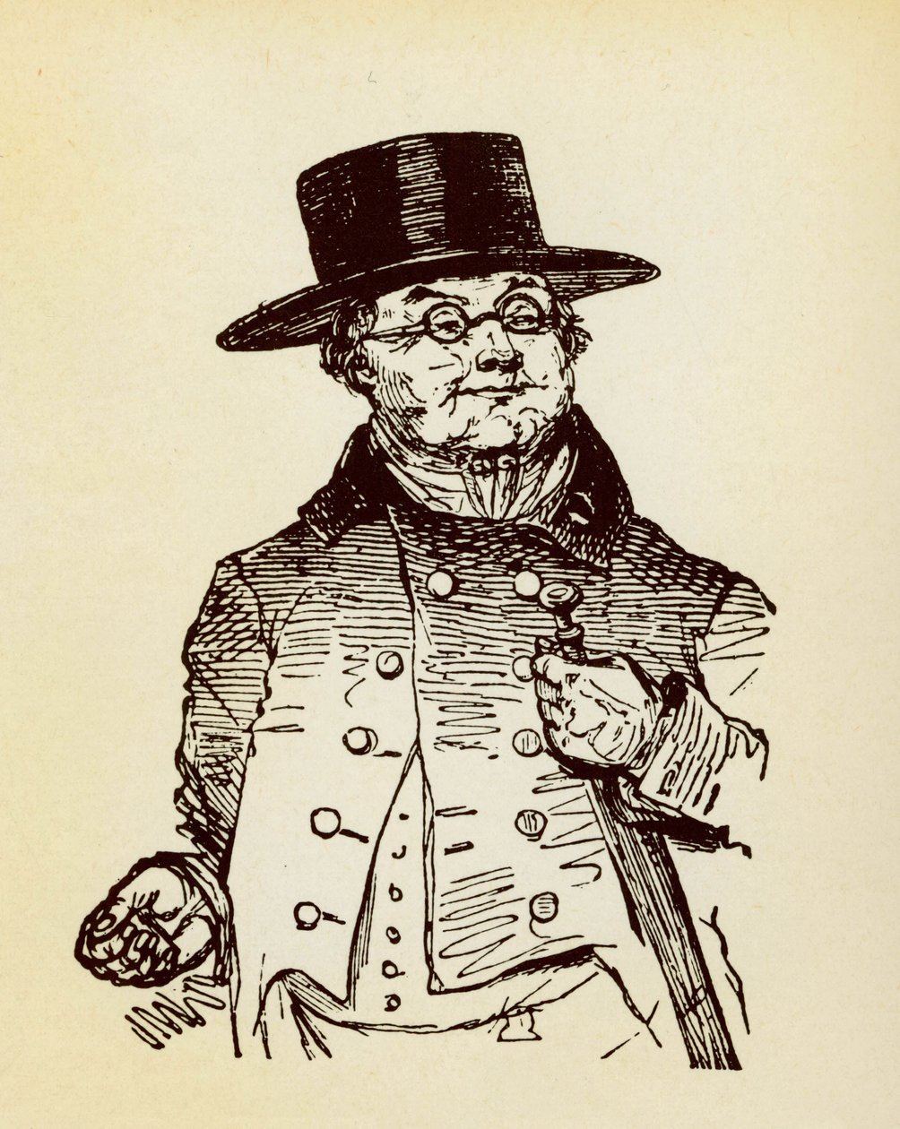 Porträt von Sir Pickwick, Held des Romans 