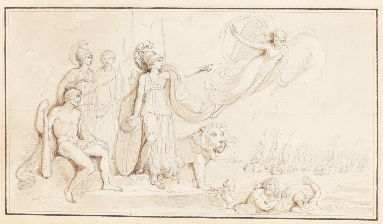 Eine Allegorie der britischen Seemacht von Robert Smirke