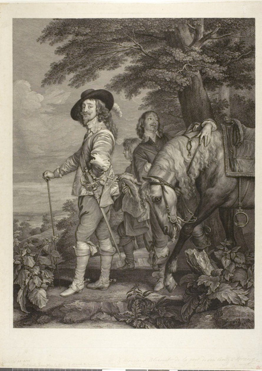 Karl I., König von England, mit James, 1. Herzog von Hamilton von Robert Strange